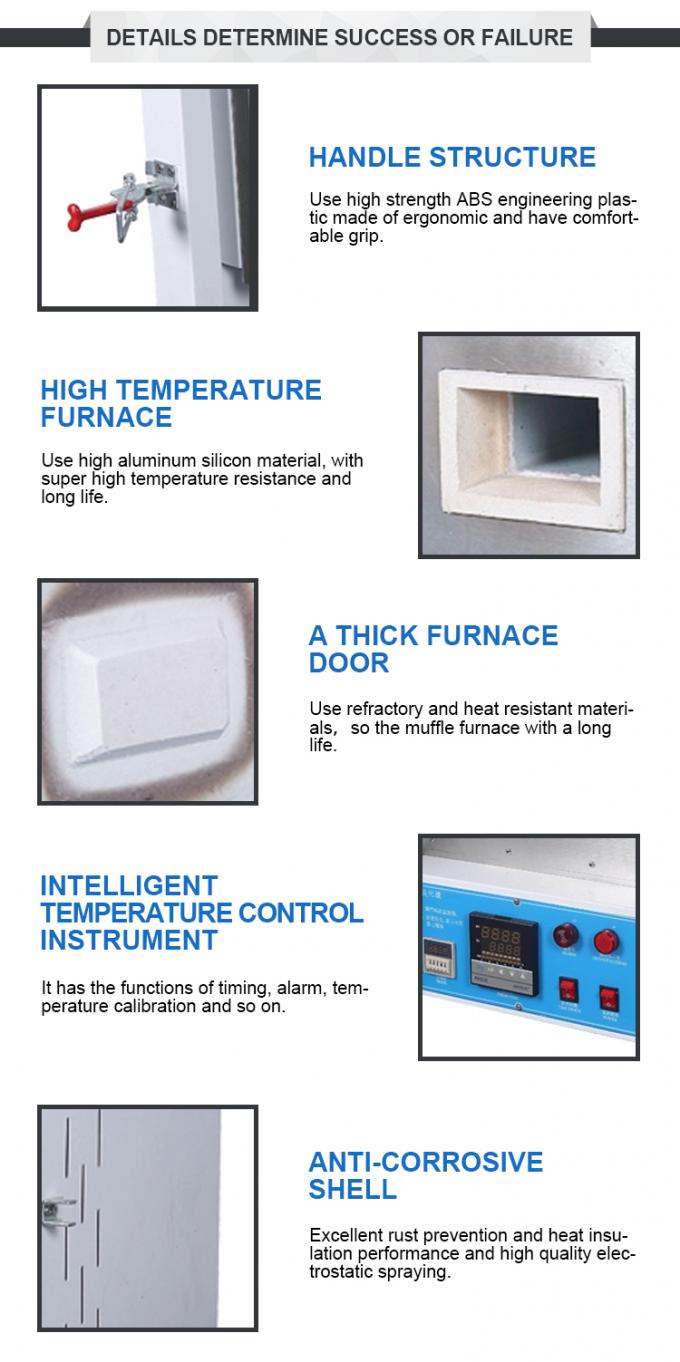 Liyi 1200c Muffle 소형 열처리 전기 오븐 색상 파란색 또는 검은색 1