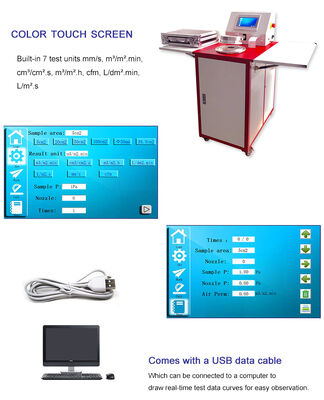 Liyi 실험실 섬유 디지털 직물 공기 투과성 테스터